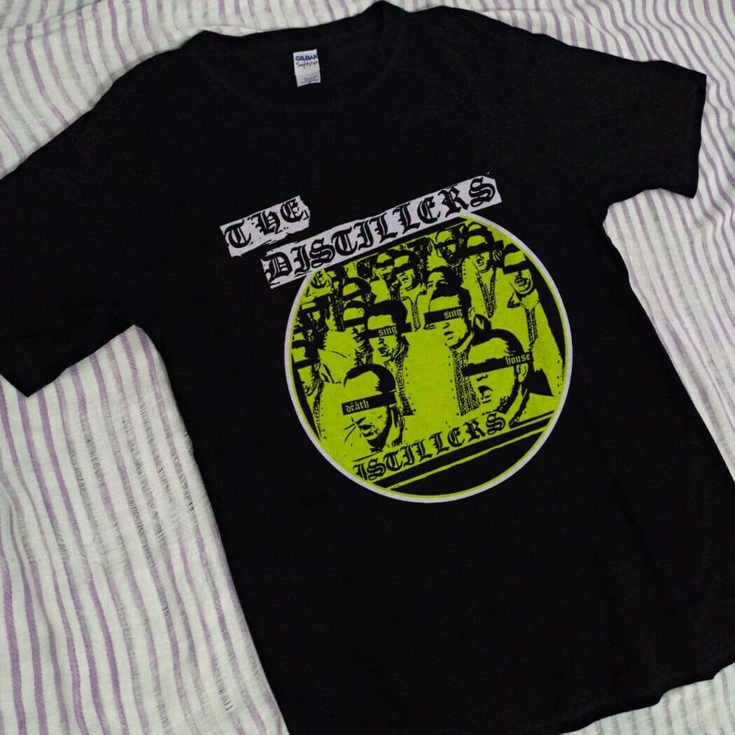 ミュージシャン The Distillers/2009'Tour T Shirt The Distillers punk rock band Black Unisex All sizes T-shirt