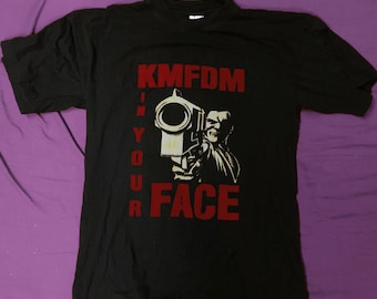 Best Popular Shirt kmfdm concert in your face Tour Fall 1995 Gildan Size S to 2XL Unisex Best Tshirt