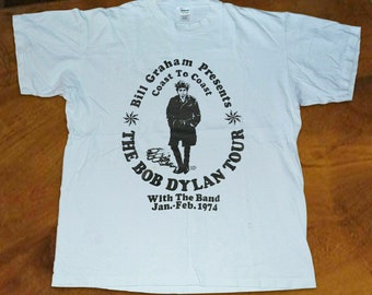 Best Popular Shirt 1974 Bill Graham Presents Bob Dylan and The Band Gildan Size S to 2XL Unisex Best Tshirt