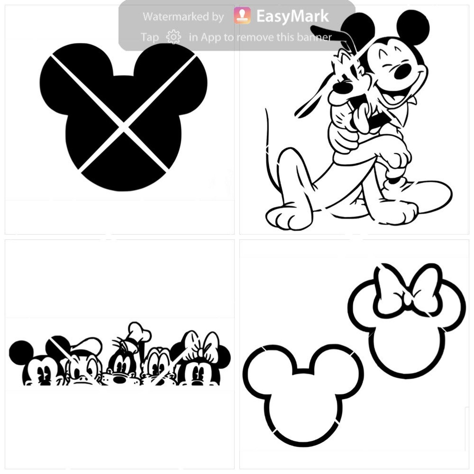 Mickey and Friends PNG 27 an SVG 23 Bundle - Etsy