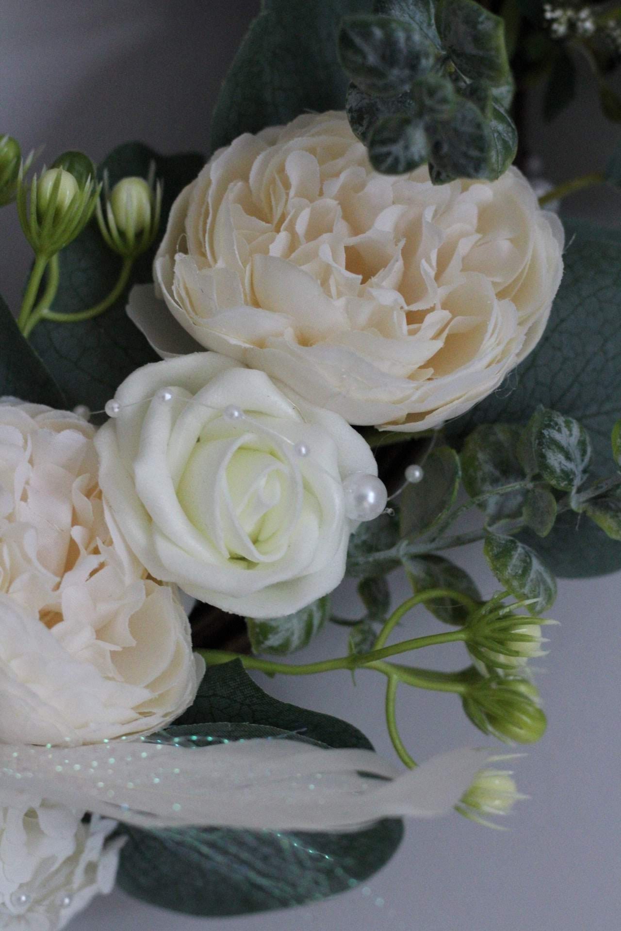 Wedding Wreath White Flower Wedding Gift Wreath Flower Etsy UK