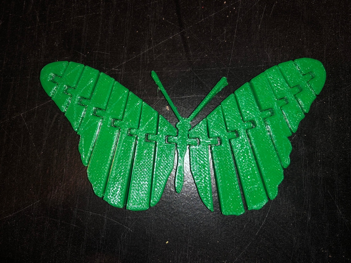3d Printed Flexible Butterfly Etsy