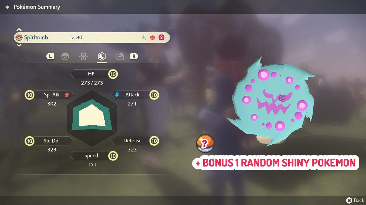 Spiritomb encounter can be shiny from the paid research. : r