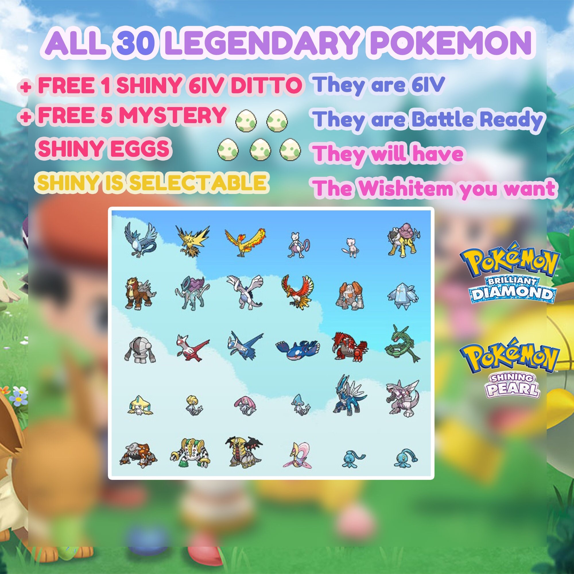 All 60 Shiny Legendary Pokemon / 6IV Pokemon / Shiny Pokemon