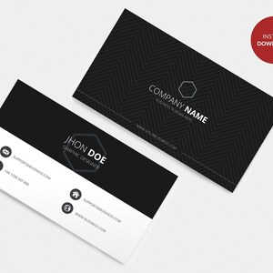 Simple Business Card Template | Fully Customizeable | DIY Business Card Design Template