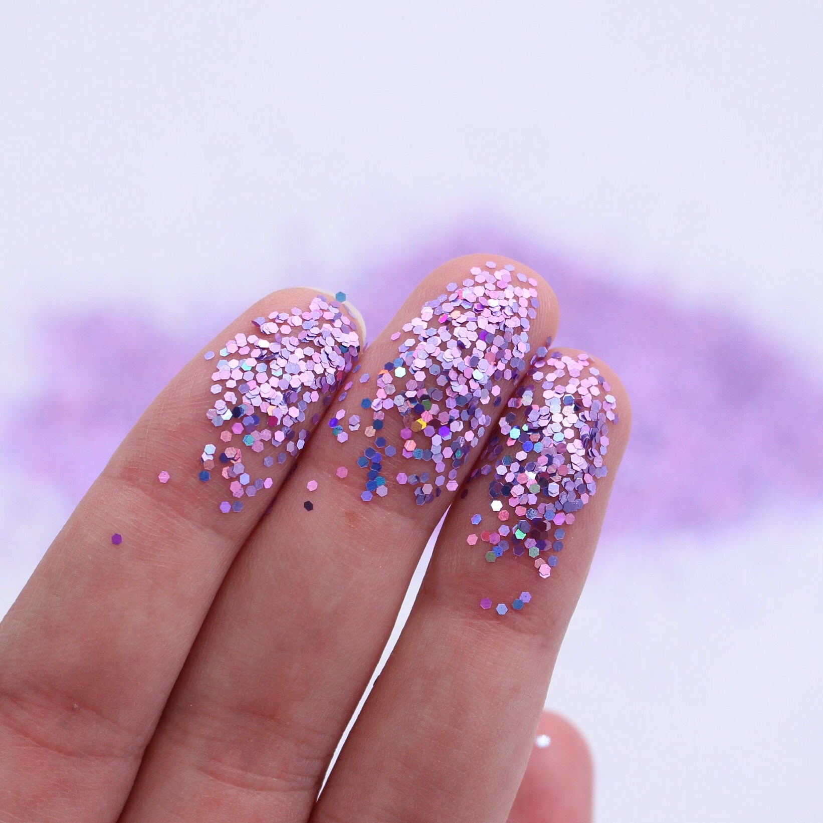 Destellos holográficos lilas Brillo artesanal Brillo epoxi | Etsy