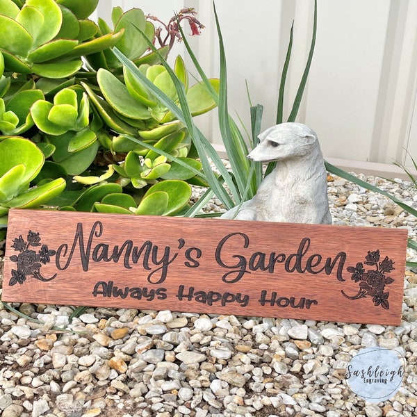 Nanny's Garden Outdoor Sign