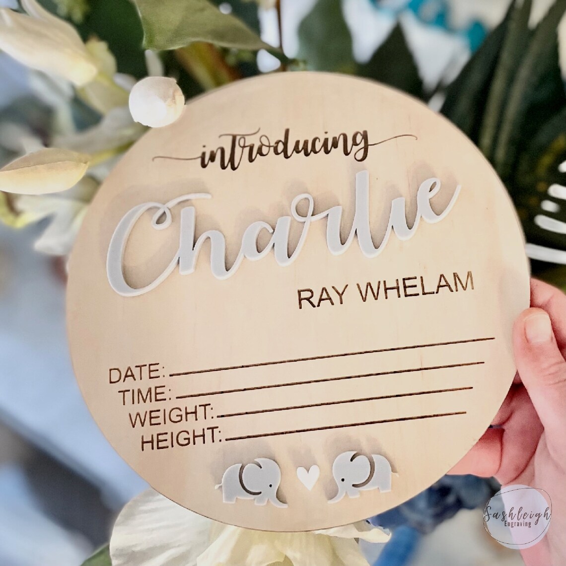 Introducing Baby Plaque, Custom Made Baby Plaque, Personalised Baby