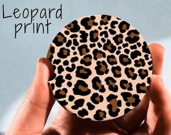 Leopard Print Car Coaster
