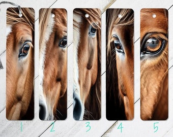 Horse Bookmarks - Animal Lover Bookmarks - Horse Lover Bookmarks - Side Profile Horse