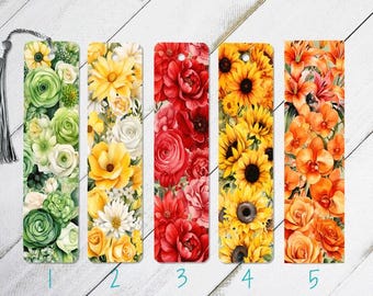 Spring/Summer Flower Metal Bookmarks Set 2