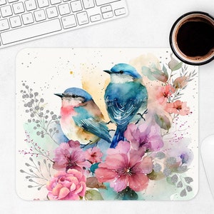 Birds & Flowers Mouse Pad