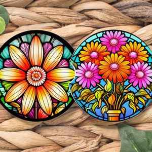 Flower Car Coasters