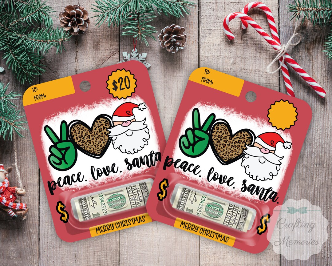 Christmas Money Card Etsy Canada