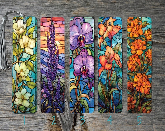 Stained glass flowers deals