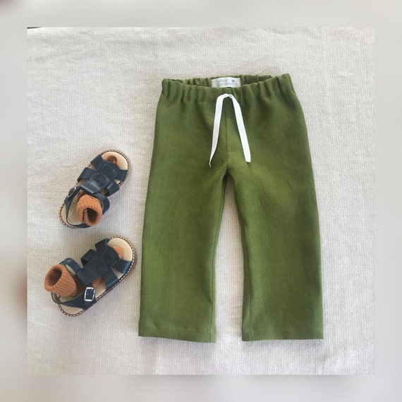 Boys Linen Pants, Toddler Wedding Outfit, Ring Bearer Outfit Pants, Page  Boy Suit Pants 
