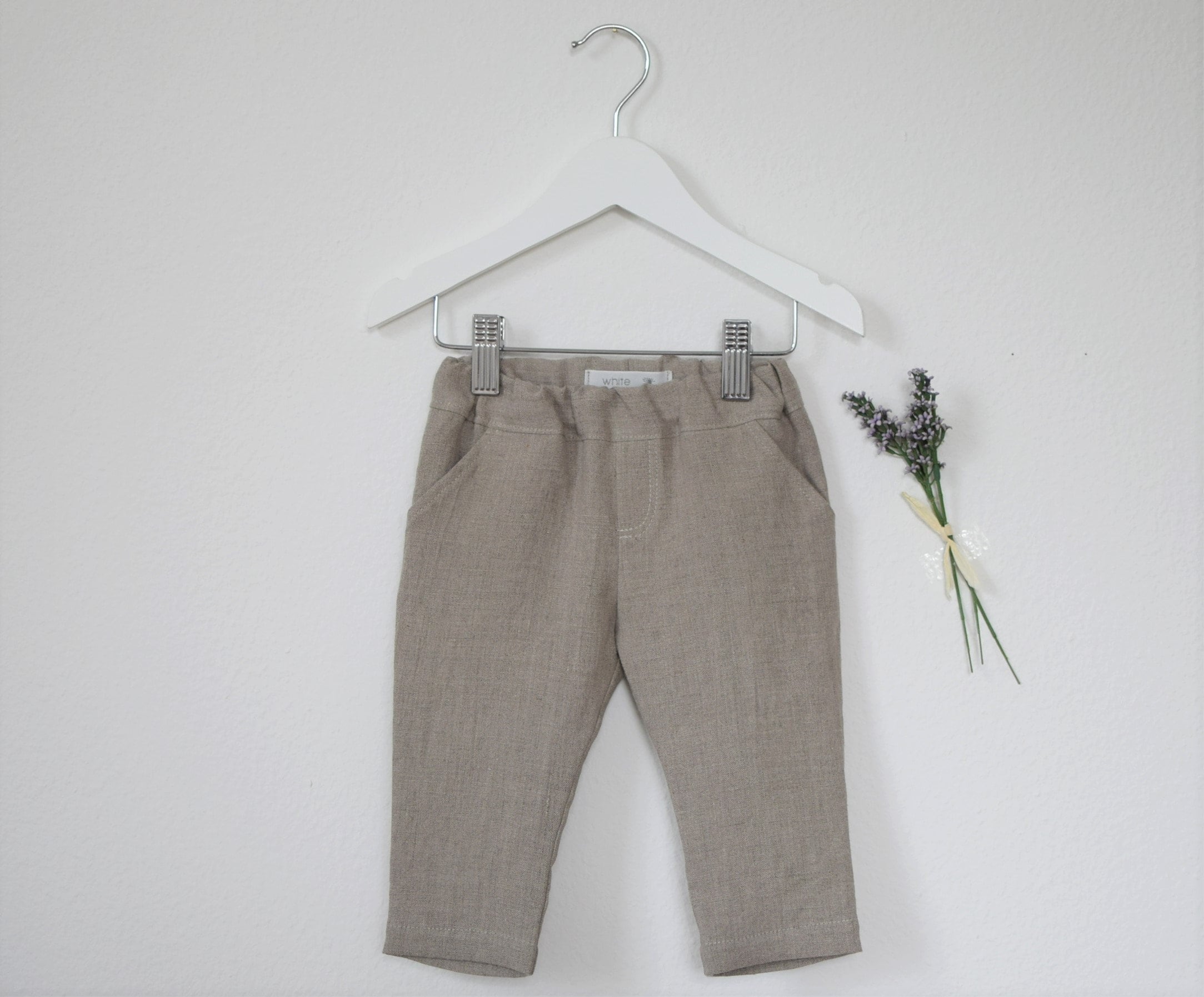 Baby Boy Linen Pants Boys Linen Trousers Ring Bearer Outfit Etsy