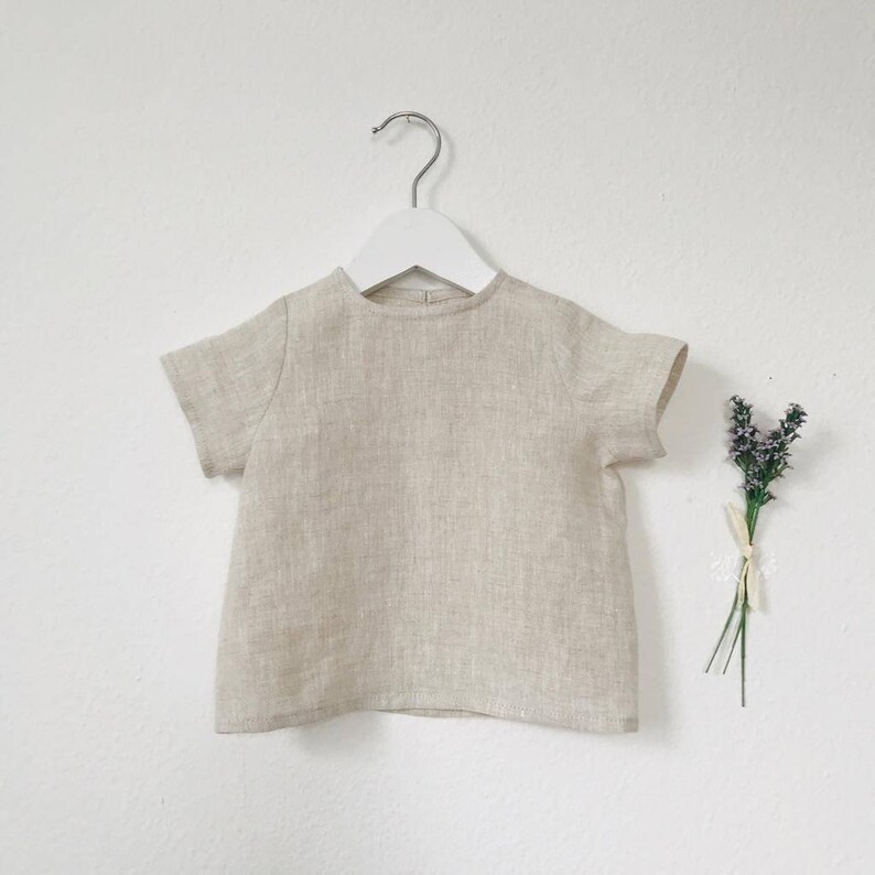 Boys Linen Shirt Baby Boy Linen Top Neutral Gender Clothes Eco Etsy