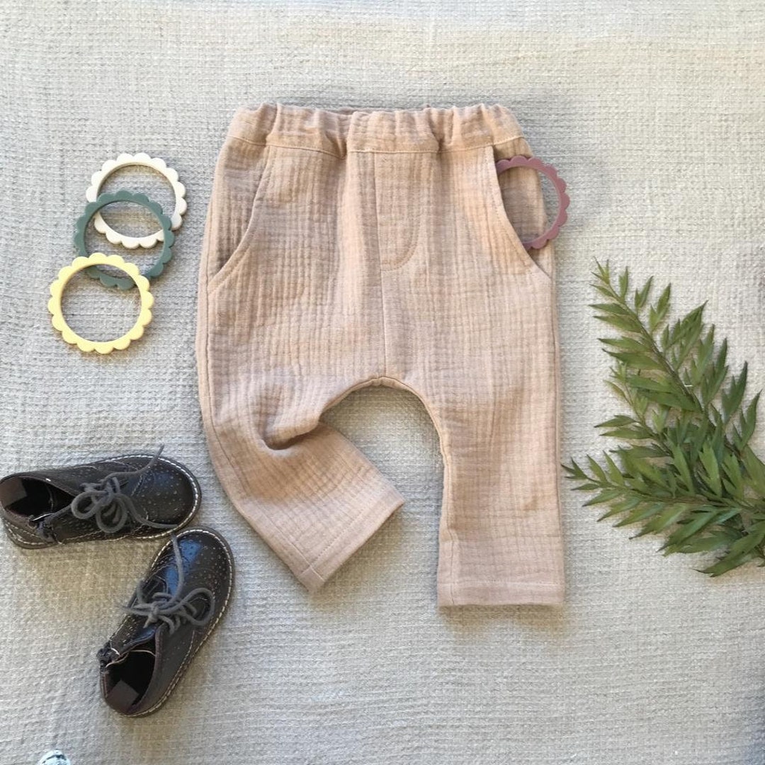 Baby Boy Harem Pants Boho Style Pants Toddler Boy Muslin Pants Boys