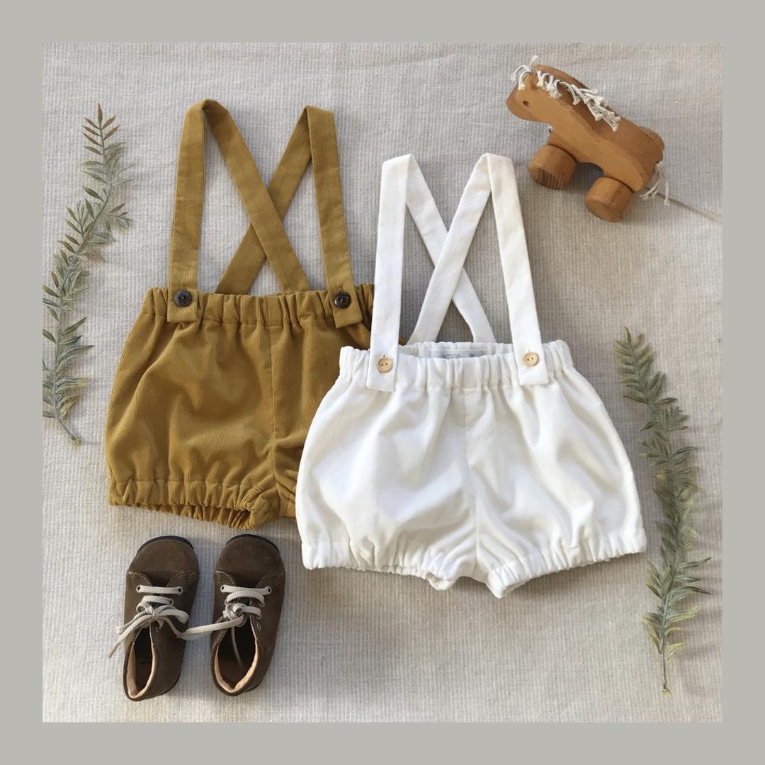 Baby Boy Outfit Boys Suspender Shorts Set 1st Birthday Outfit Etsy