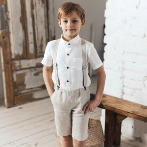 Baby boy suspender clearance short set