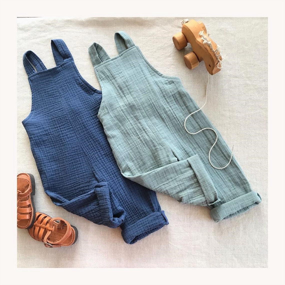 Baby Boy Ropmer Baby Boy Muslin Overall Neutral Gender Romper - Etsy