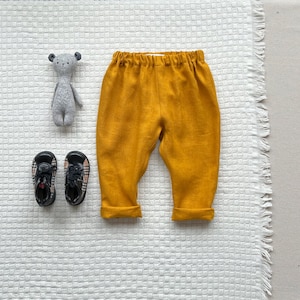 Boys linen pants Baggy pants for toddlers Boho style pants Baby boy pants Baby girl pants Boys trousers Boys symmer pants