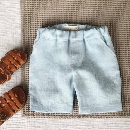 White Boys Baptism Outfit Baby Boy Linen Clothing Toddler Etsy