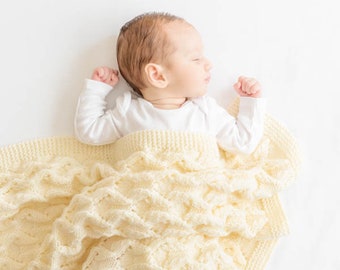 KNITTING PATTERN Pirin Blanket – Knit Blanket Pattern – Throw Blanket – Knit Baby Blanket Pattern – Lace Blanket – Hand Knit Blanket – Gift