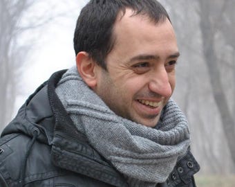 Patrón de tejido en PDF / Bufanda Alex para hombre – Accesorio de lana deportiva