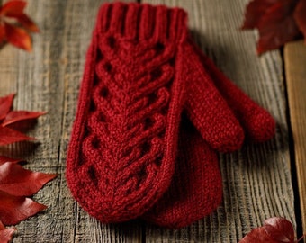 Patrón de tejido en PDF / Mitones Janet: calentadores de brazos tejidos a mano, accesorio de regalo