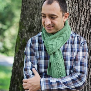 Martin Cables Scarf Pattern | Unisex, Men&#39;s, Winter Accessory - PDF Knitting Pattern