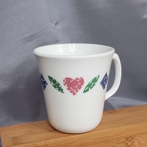 Corelle - &quot;Quilt Pattern&quot; - Set of 4 Coffee/Tea Mugs 4 1/2&quot;
