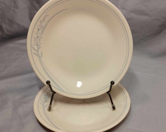 Corelle - "Blue Lily" - Set of 2 Salad Plates 6 3/4"