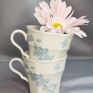 Mikasa - &quot;Blue Bonnet&quot; #L9404 - Individual Tea Cups 4 1/2&quot;