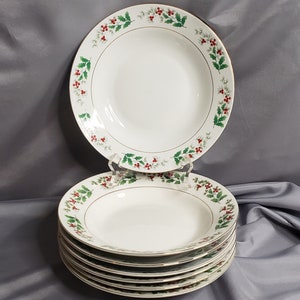 Gibson - &quot;Holly&quot; - Set of 7 Soup Bowl 8 1/8&quot;
