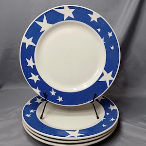 International - "Star Spangled" - Set of 4 Dinner Plates 10 1/2"