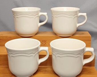 Pfaltzgraff - "Garland" - Set of 4 Coffee Mugs 4 3/8"