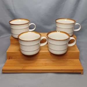 Vintage Mikasa Rosemary Stoneware Mugs - Set of 4