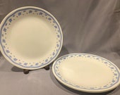 Corelle- quot Morning Blue quot -Set of 3 Dinner Plates by Corning Visions