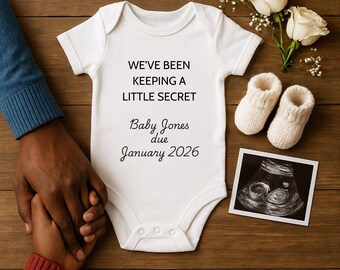 Anuncio de embarazo: Marco de ecografía, plantilla editable de Canva (descarga digital)