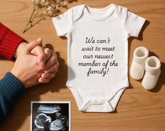 Anuncio de embarazo: Foto de ecografía, plantilla editable de Canva (descarga digital)