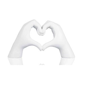 Herz Geste Skulptur, Freundschaft Armband Halter, Hand Liebe Statuen, Harz Finger Wohnkultur Figur, Weihnachten Urlaub Geschenk