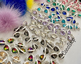 14 colors Rocketman planet nail charms