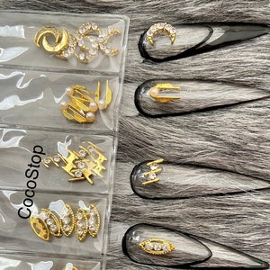 30 pieces mix 6 styles eye horses moon nail jewelry 3D nail charms