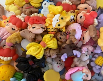 Charms per unghie di cartoni animati assortiti Kawaii Artigianato fai-da-te - set di 30 pezzi