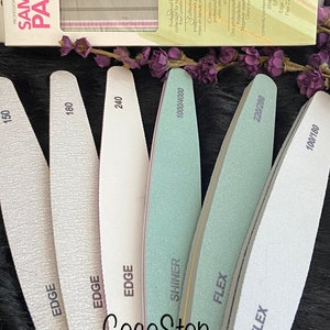 6 pieces washable Double Sided Nail professional file Emery Boards for Manicures pedicures tool/ nail tool