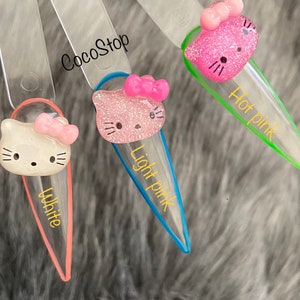 5/10 cabujones de resina Kitty 3D nail charms