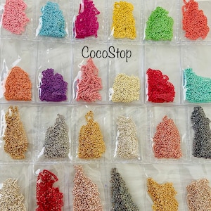 Nail chain 3D nail art / metallic chain nail