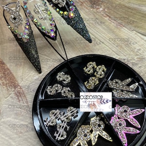 Dollar Money sign zircon nail charms/ bunnies nail charms